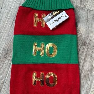 NWT Fabdog Holiday Dog Sweater
